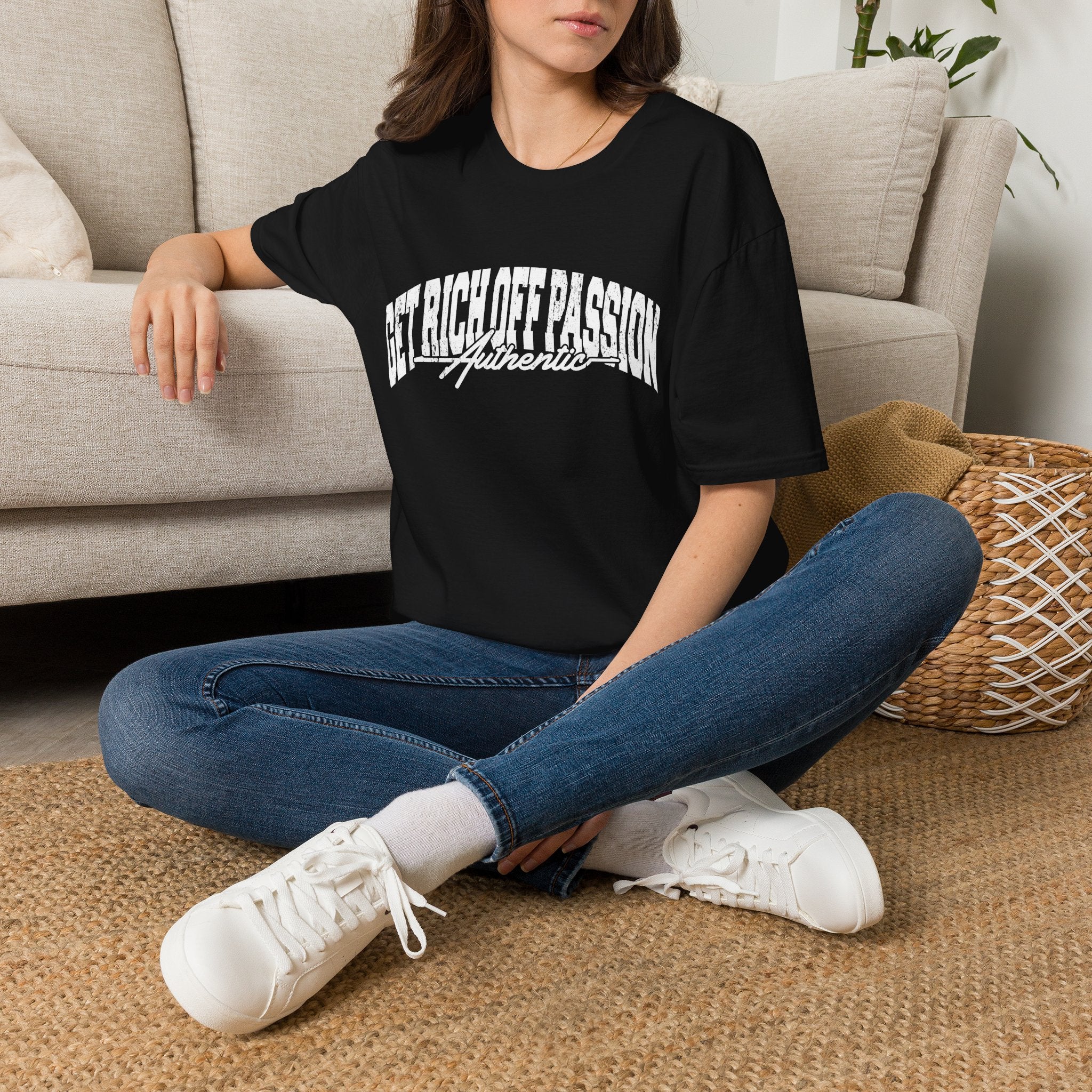 Get Rich Off Passion Authentic Tee