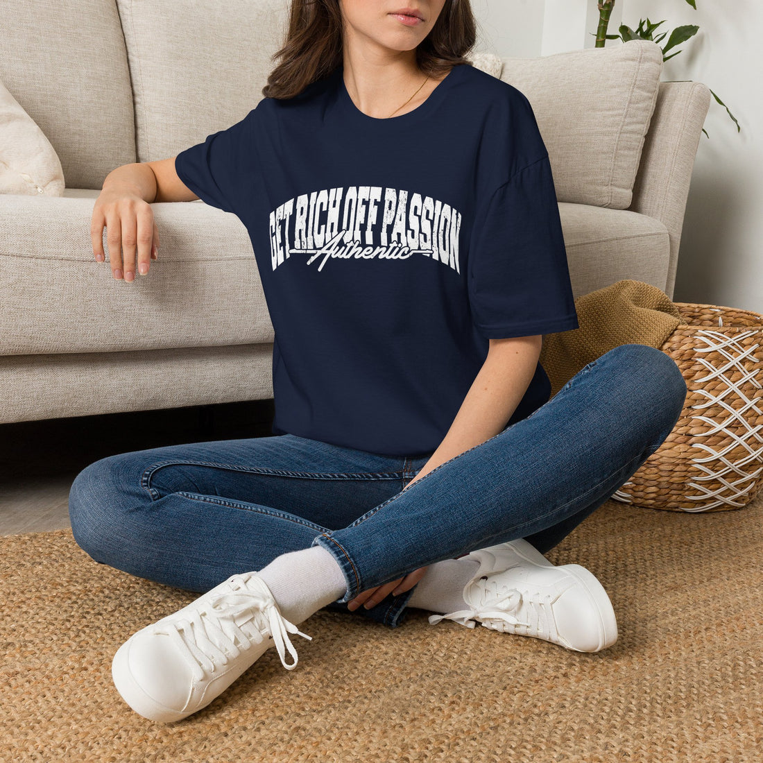 Get Rich Off Passion Authentic Tee