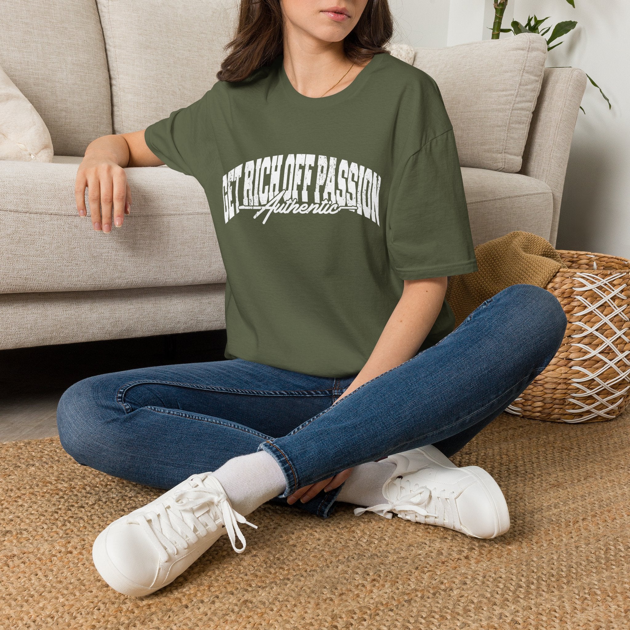Get Rich Off Passion Authentic Tee