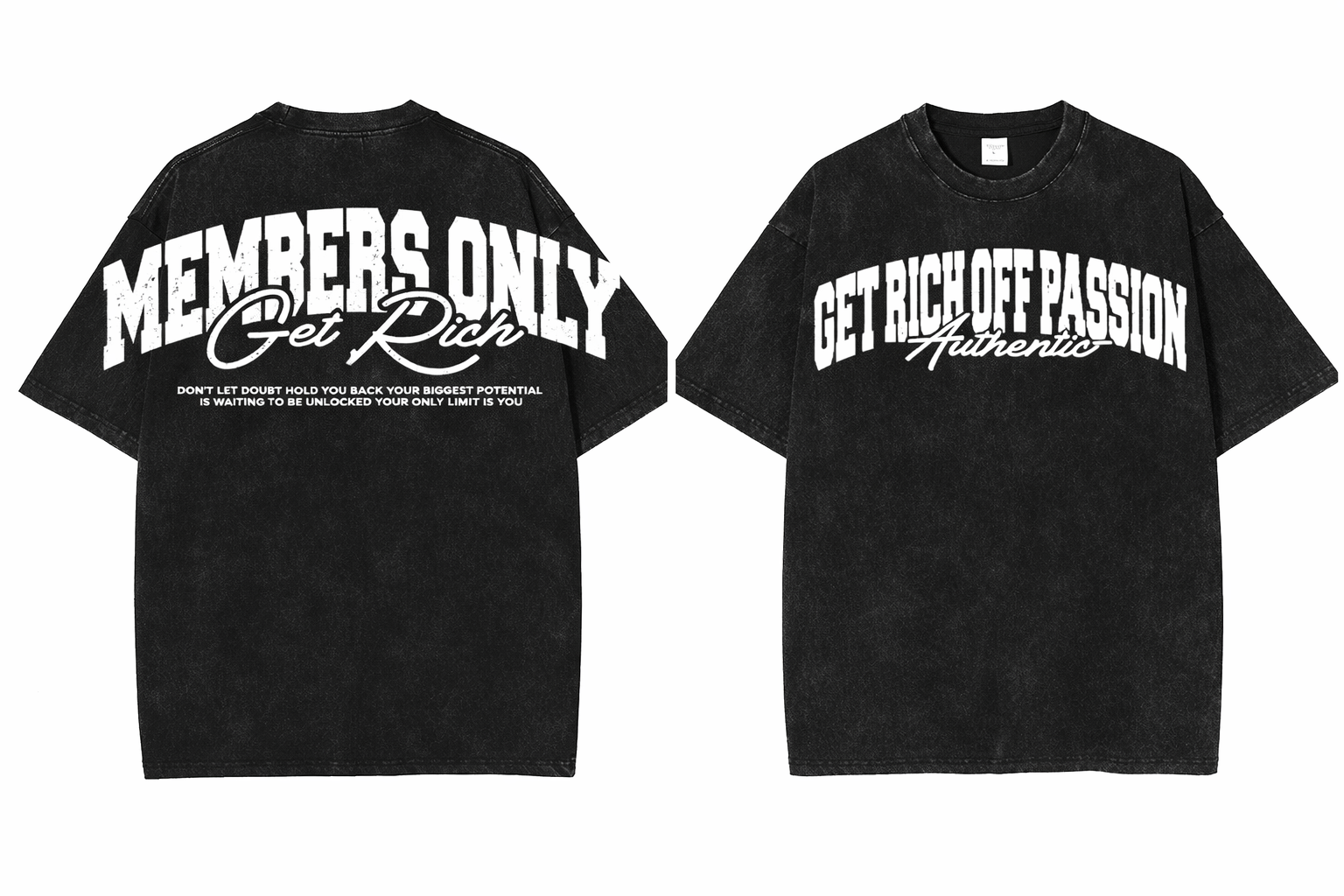 Members Only Oversized Washed T-Shirt
