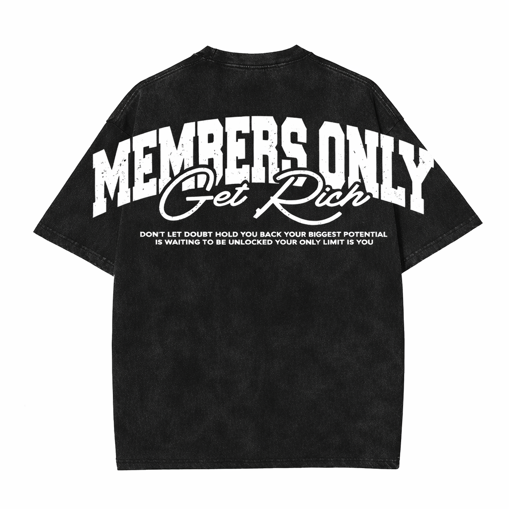 Members Only Oversized Washed T-Shirt