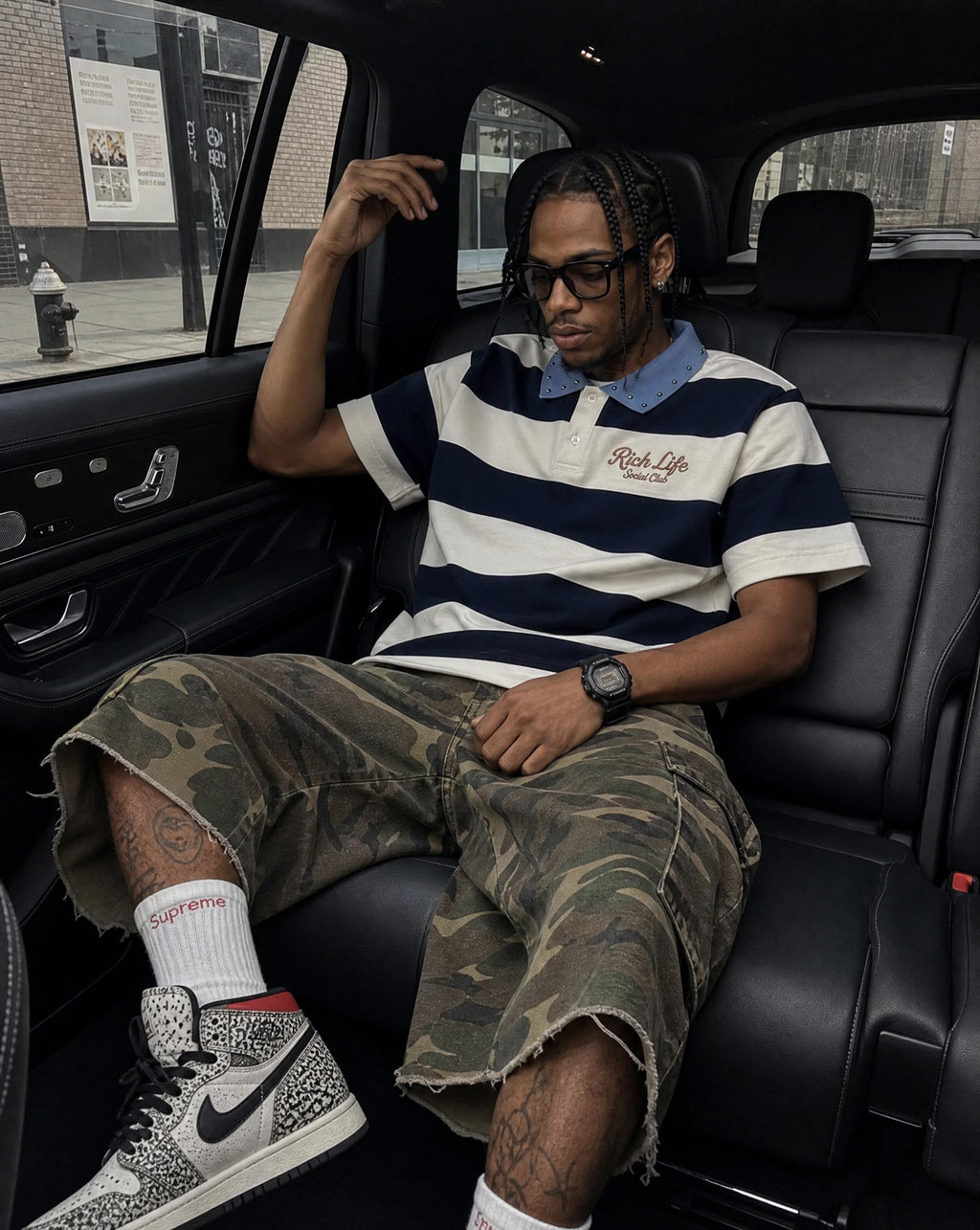 RLSC Striped Polo
