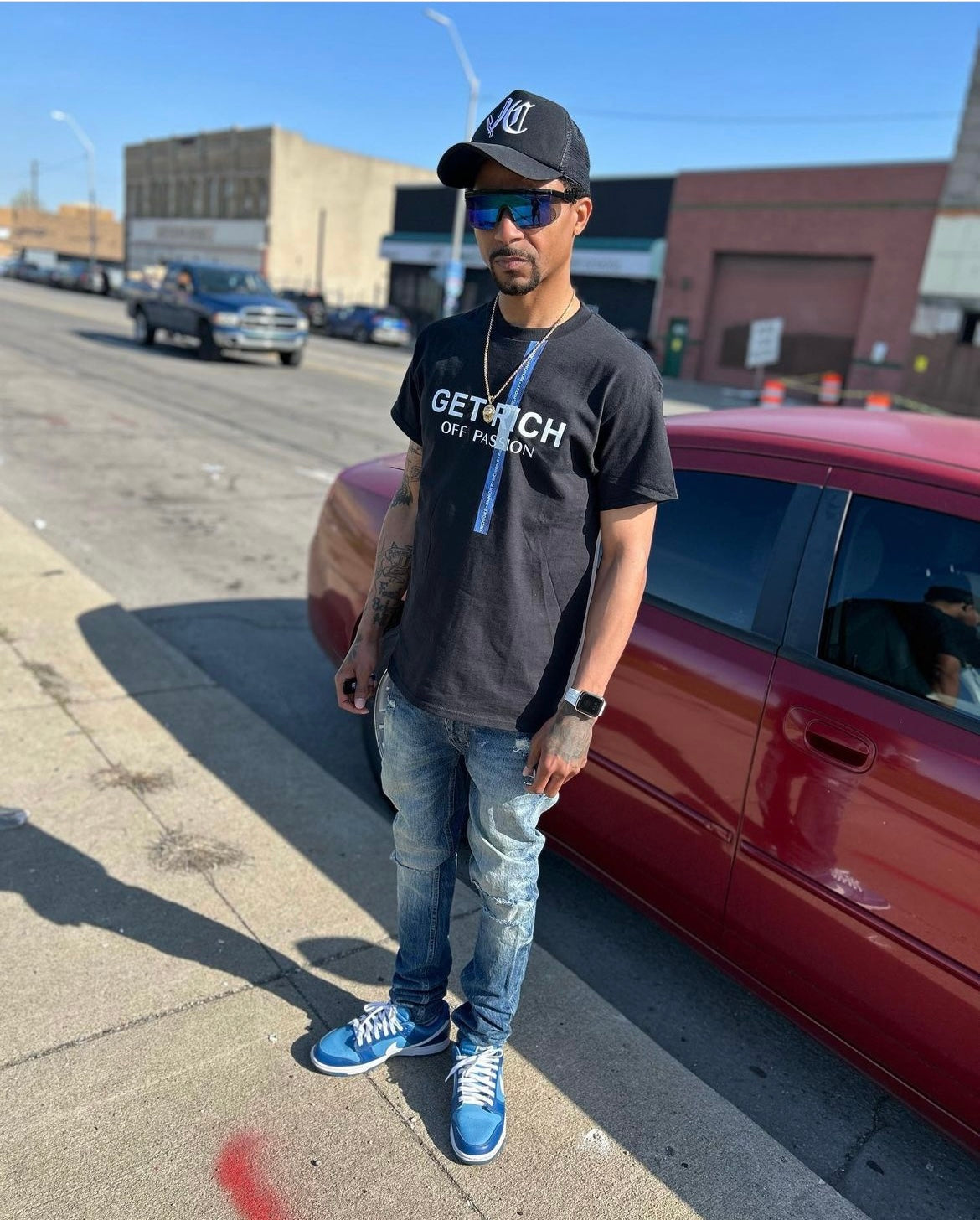 Signature Blue Strip T-Shirt